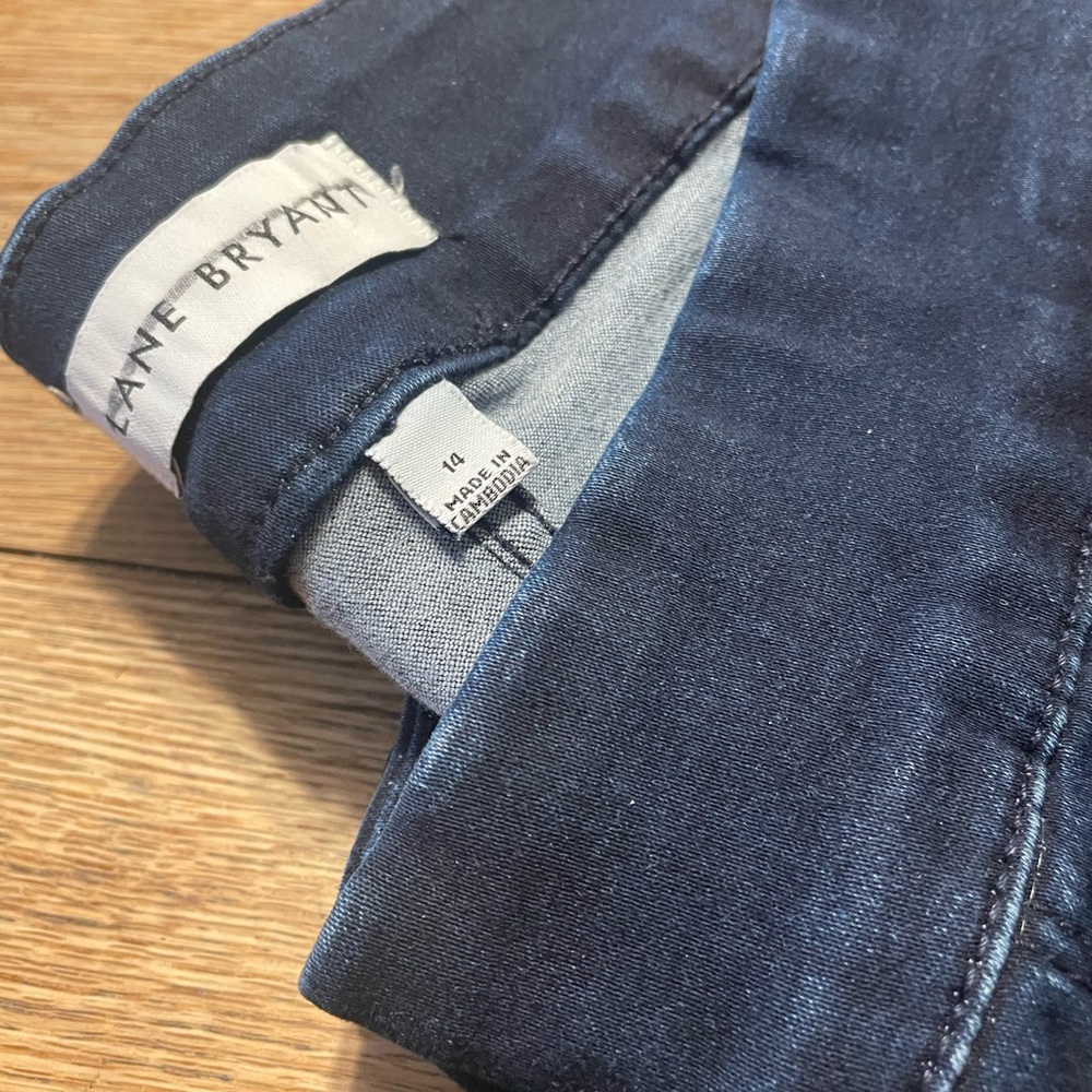 Lane Bryant Womens Dark Blue Jeggings